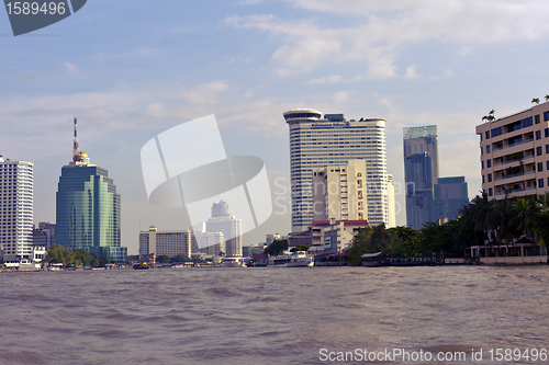 Image of Beautiful city landscape Bangkok for design