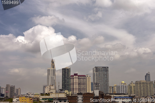 Image of Beautiful city landscape Bangkok for design