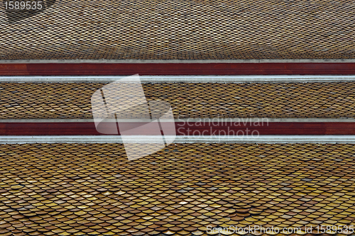 Image of textured a background from a tile roof