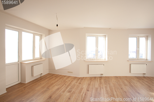 Image of empty bright room with window