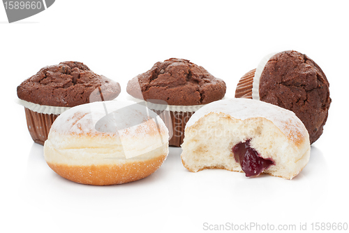 Image of Donuts and Muffins chocolate desert
