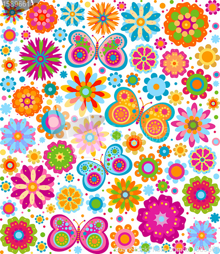 Image of flowers background
