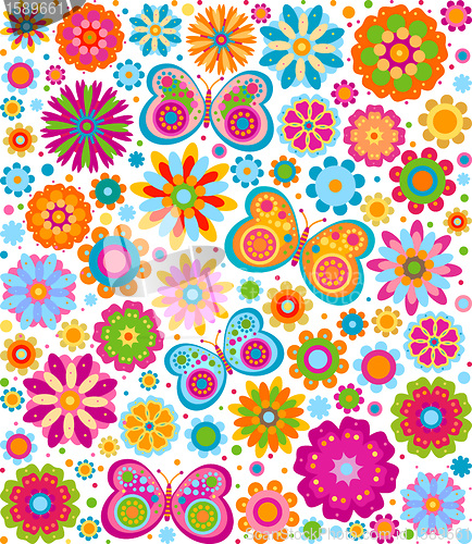 Image of flowers background