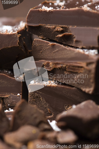 Image of Homemade chocolate with sea salt