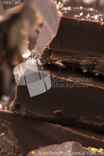 Image of Homemade chocolate with sea salt