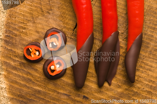 Image of Homemade chocolate with chilli