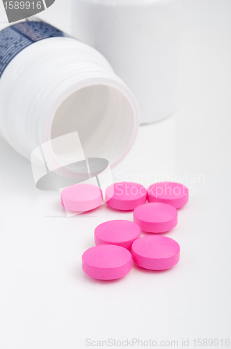 Image of Pink Pills in Bottle