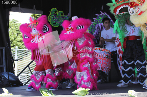 Image of Lion dancers