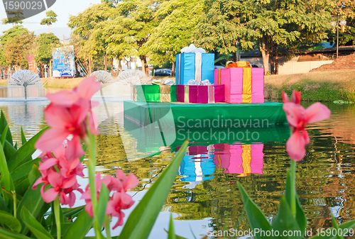 Image of christmas presents in chiang mai