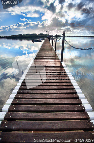 Image of long pier into water