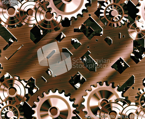 Image of steampunk cogs and gears