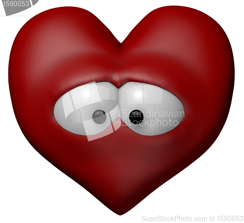 Image of sad red heart