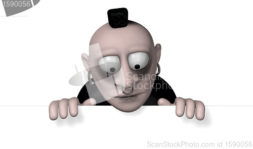 Image of gothic cartoon character
