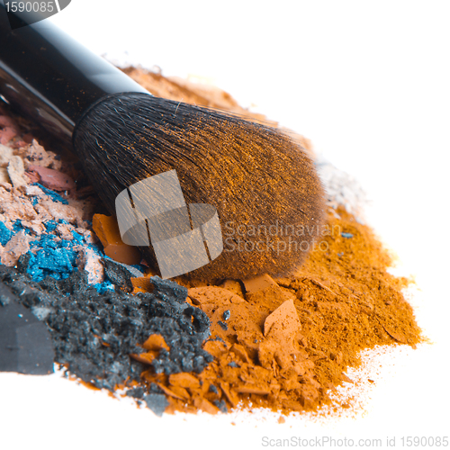 Image of set of multicolor crushed eyeshadows