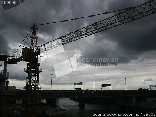 Image of building crane