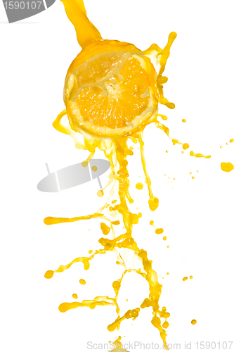 Image of orange juice splash