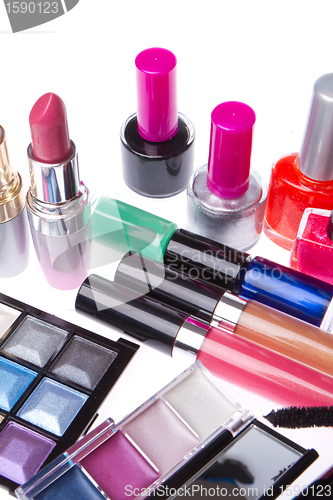 Image of set of cosmetic products