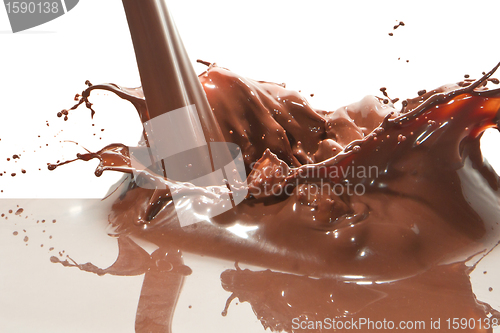 Image of pouring chocolate