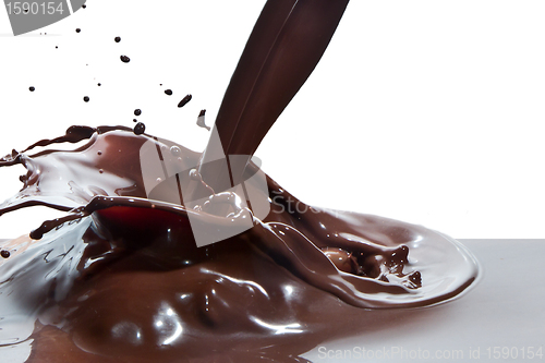 Image of pouring chocolate