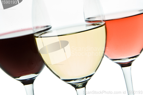 Image of three wine glasses