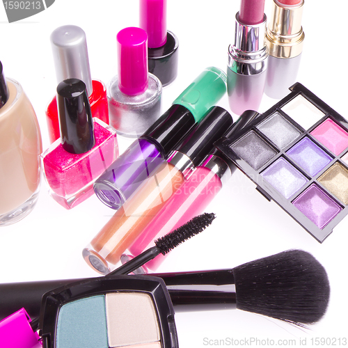 Image of set of cosmetic products