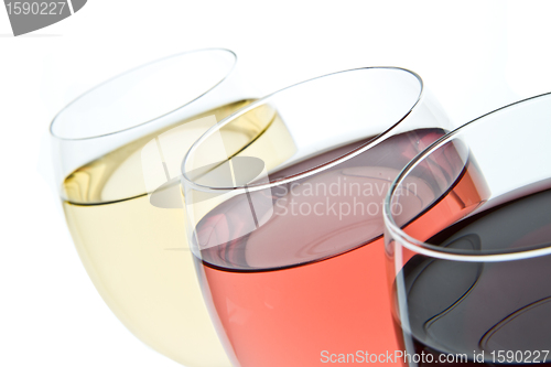 Image of three wine glasses