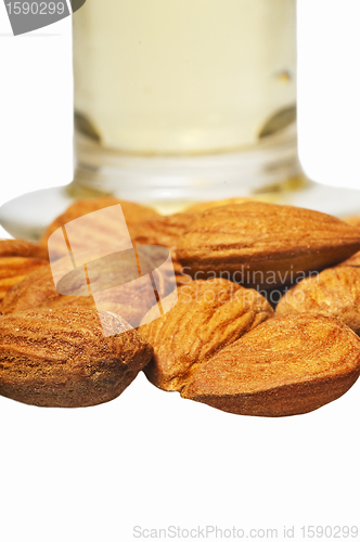 Image of almonds with almond oil