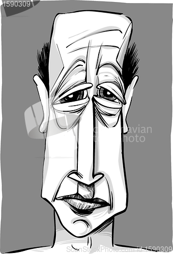 Image of old man caricature