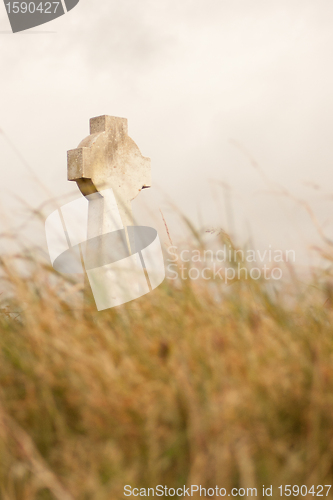 Image of A gravestone on a Irish graveyard 