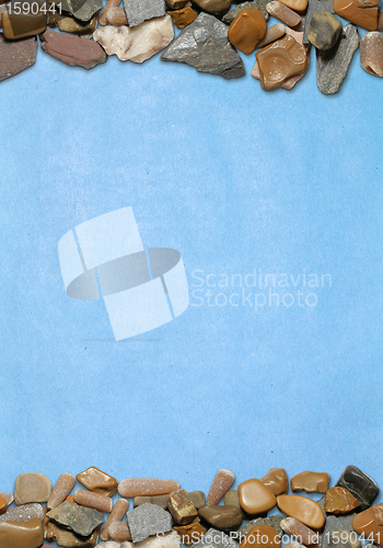 Image of vertical background with stones and old paper 02