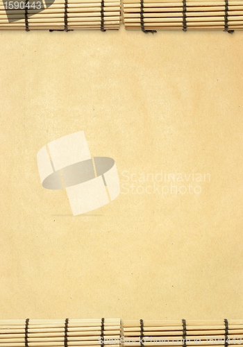 Image of background with susi roll and old paper