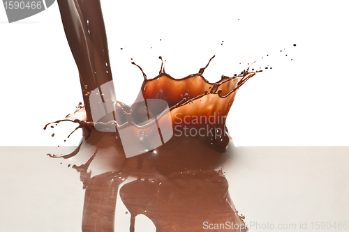 Image of pouring chocolate