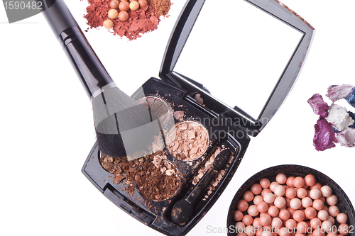 Image of crushed compact eyeshadows