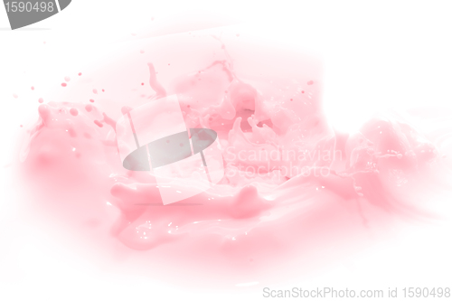 Image of strawberry milk splash