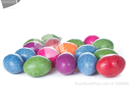 Image of easter eggs isolated