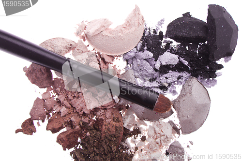 Image of multicolored crushed eyeshadows