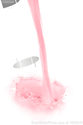 Image of strawberry milk splash