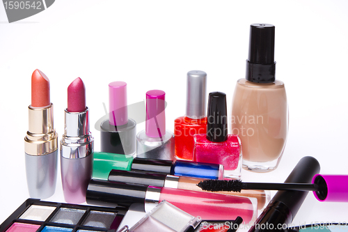 Image of set of cosmetic products