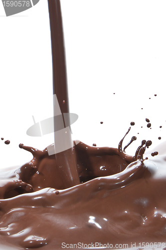 Image of pouring chocolate