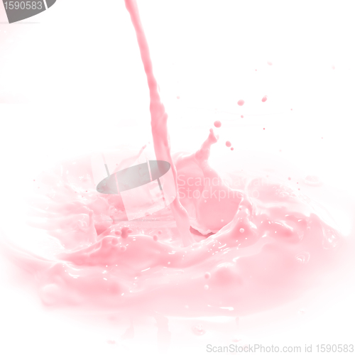 Image of strawberry milk splash