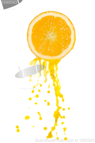 Image of orange juice splash