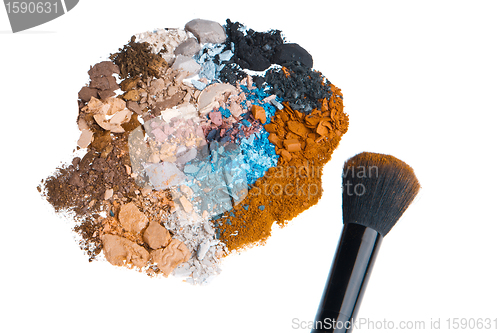 Image of set of multicolor crushed eyeshadows