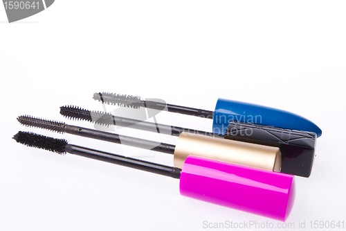 Image of mascara set isolated