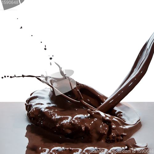 Image of pouring chocolate