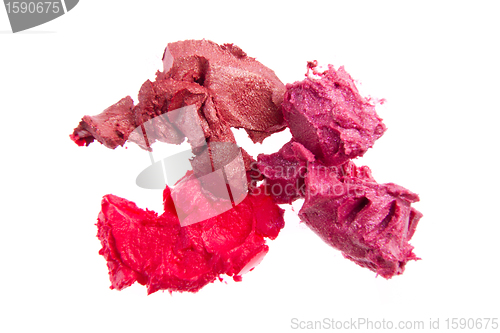 Image of smudged lipsticks