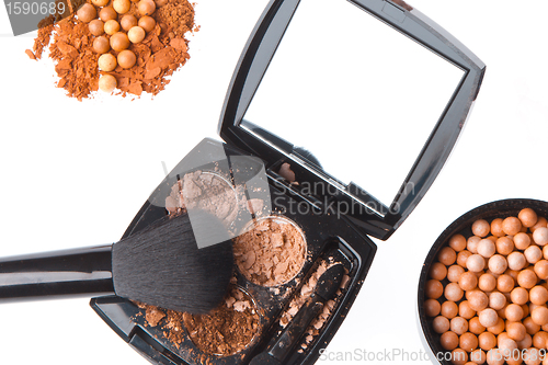 Image of crushed compact eyeshadows