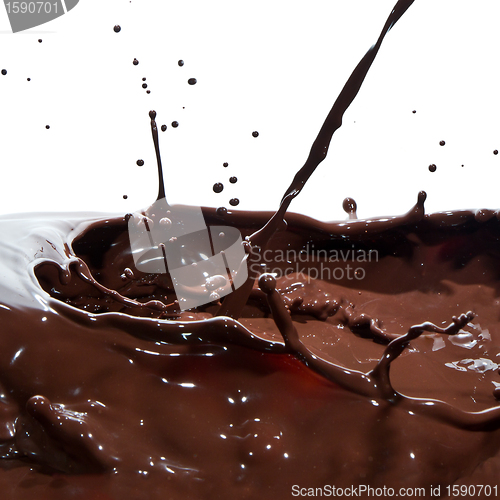 Image of pouring chocolate