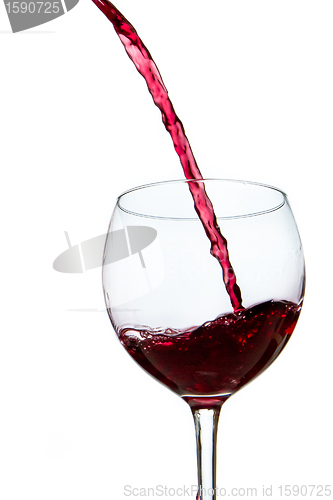 Image of pouring red wine 