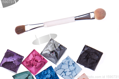 Image of multicolored crushed eyeshadows