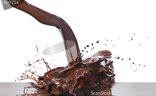 Image of pouring chocolate